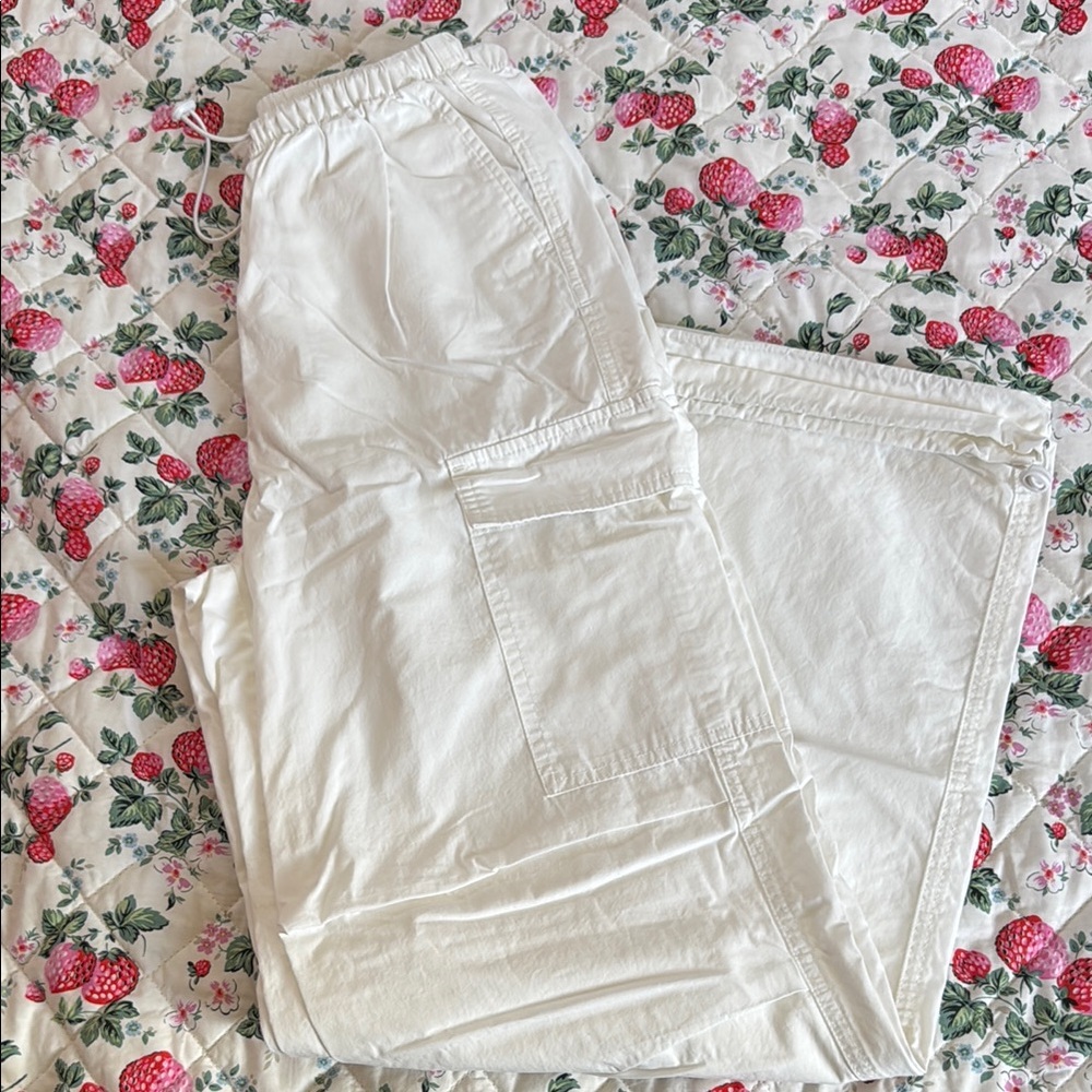 White Cargo Pants